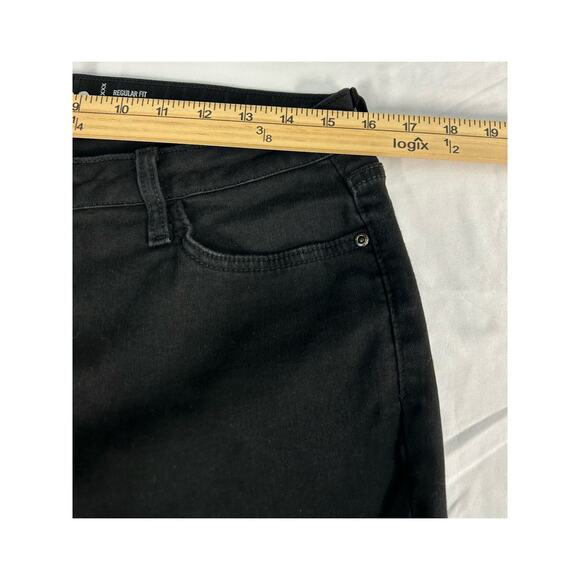 LEE WOMENS  REGULAR FIT BOOT CUT MID RISE JEAN SIZE 14M COLOR BLACK COTTON BLEND - Picture 5 of 9